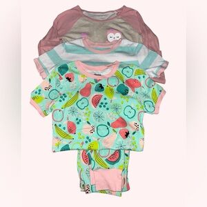 🍪 Girls Pajama Sets - Set of 3 pairs